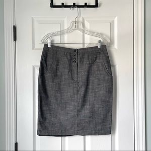 AGB Gray Pencil Skirt